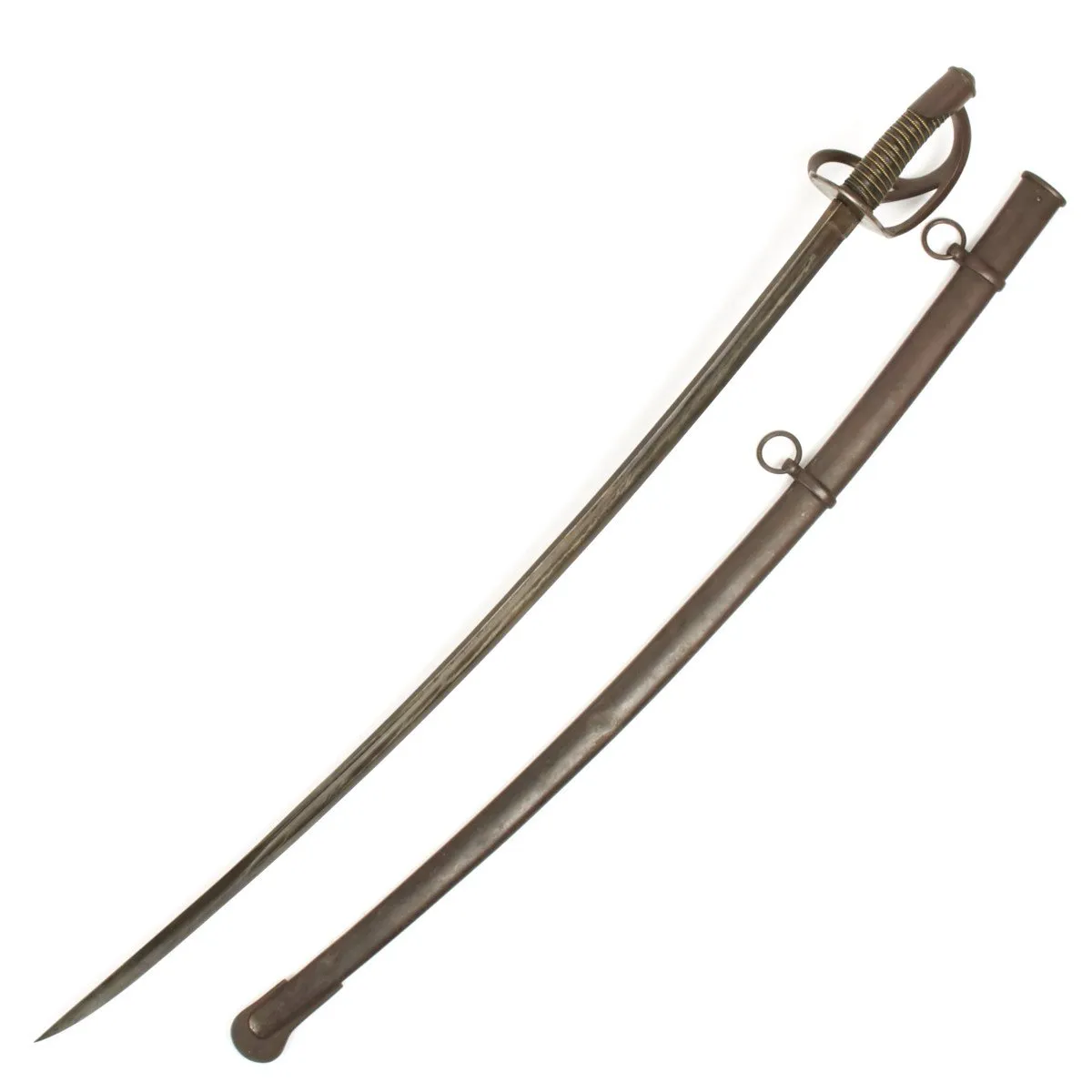 Original U.S. Civil War Model 1840 Heavy Cavalry Saber with Scabbard by Tiffany & Co New York