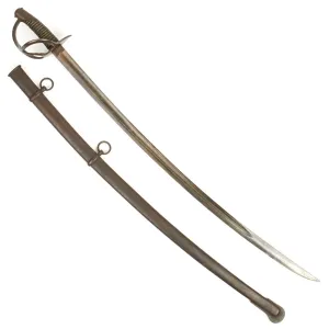 Original U.S. Civil War Model 1840 Heavy Cavalry Saber with Scabbard by Tiffany & Co New York