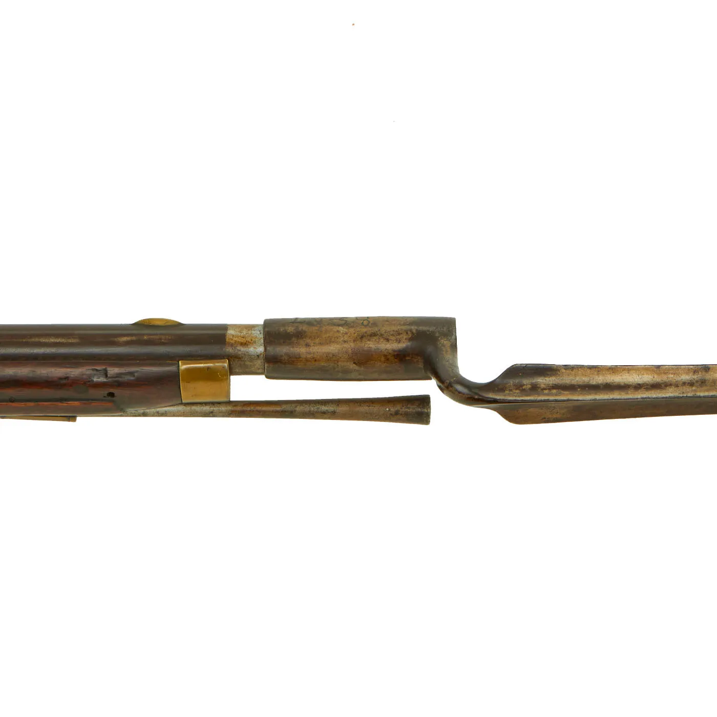 Original U.S. Revolution Era Dutch Musket by Jacobus Tomson of Rotterdam and Liège Converted to Percussion with Bayonet - c. 1765