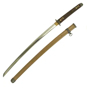 Original WWII Japanese Army Officer P-1944 Shin-Gunto Katana Sword by HIROMITSU - Dated 1945