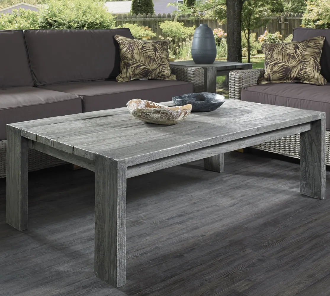 OUTDOOR RALPH RECLAIMED TEAK COFFEE TABLE