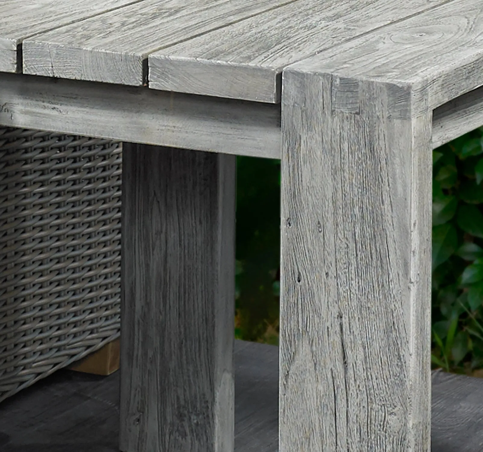 OUTDOOR RALPH RECLAIMED TEAK CONSOLE TABLE