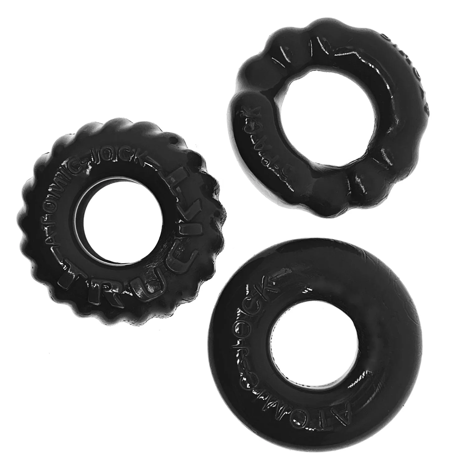 OxBalls Bonemaker 3 Pc Cockring Set Black