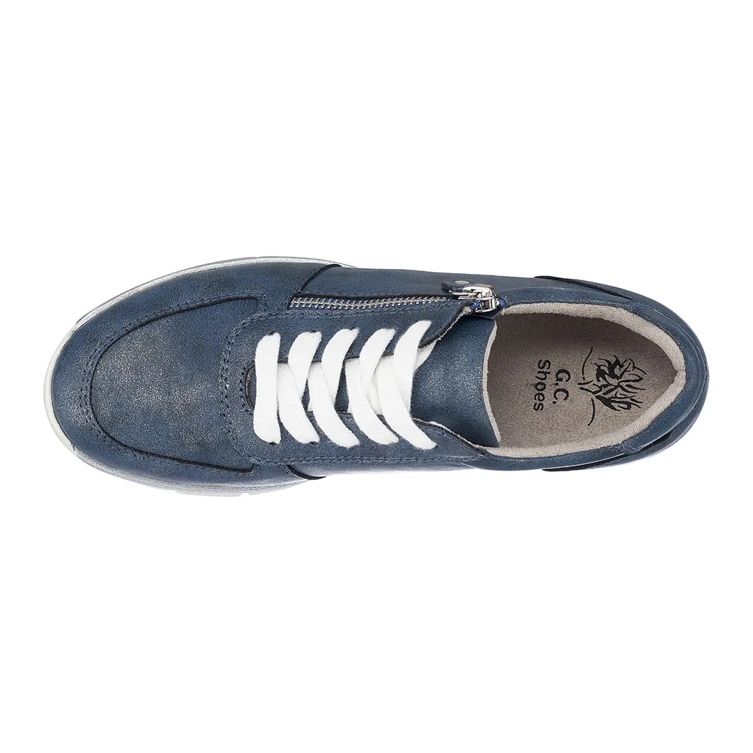 Palmer Navy Print Sneakers