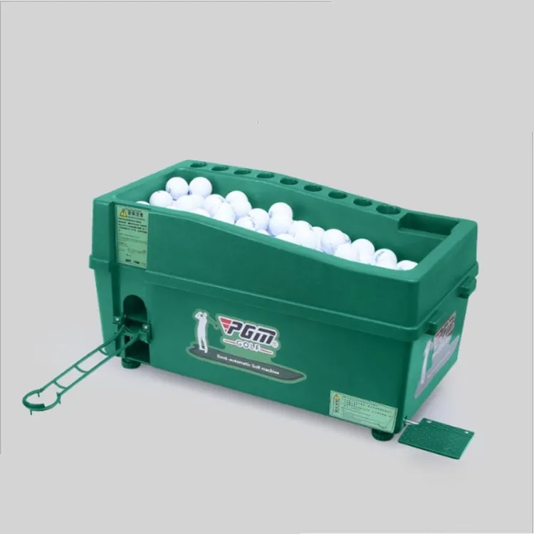 PGM Indoor Golf Multi-function Large Capacity Automatic Ball Machine with Club Rack (Green)