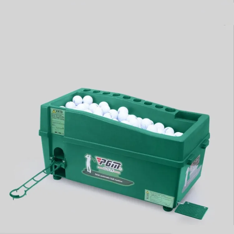 PGM Indoor Golf Multi-function Large Capacity Automatic Ball Machine with Club Rack (Green)