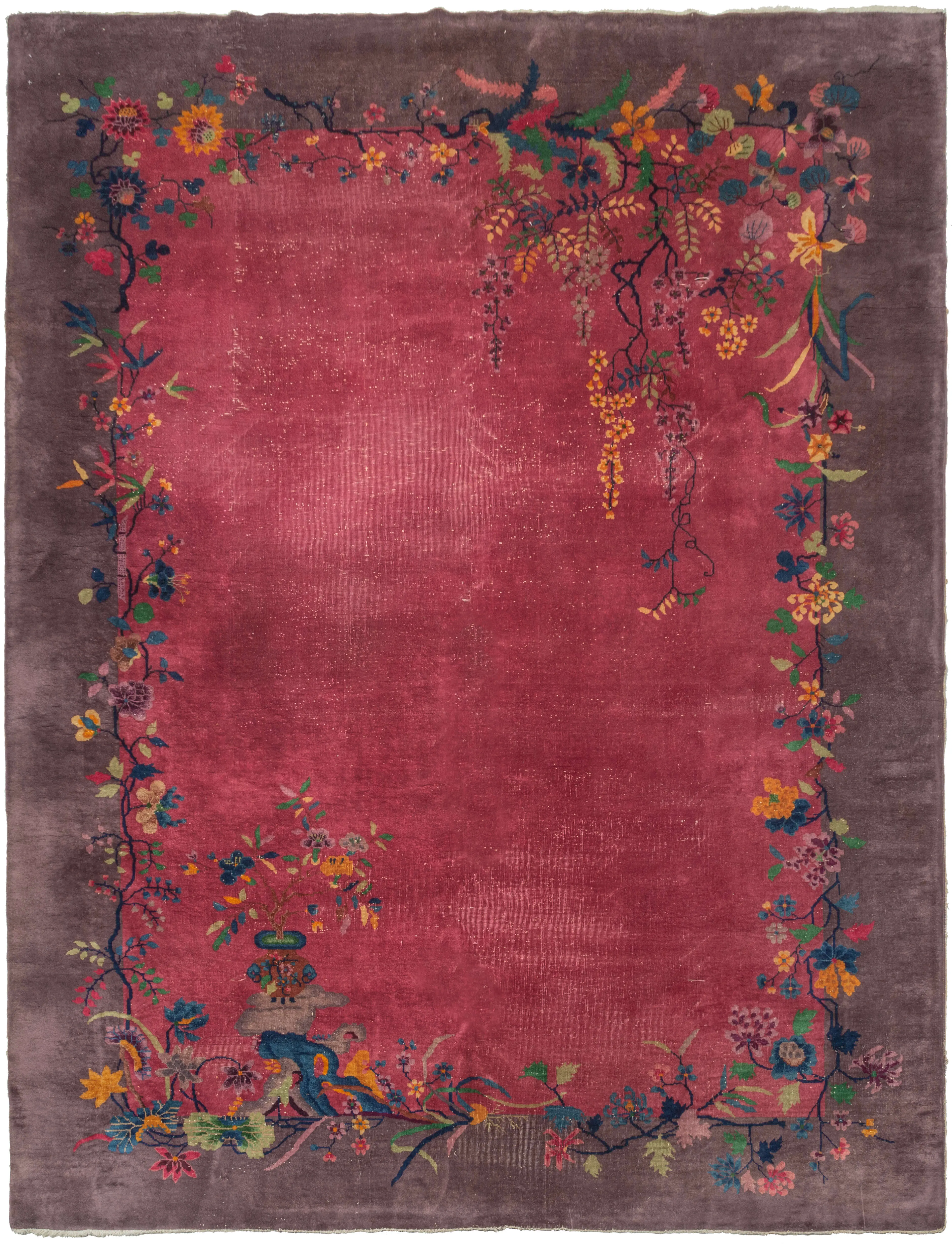 Pink and Purple Deco Rug - 9' x 11'9