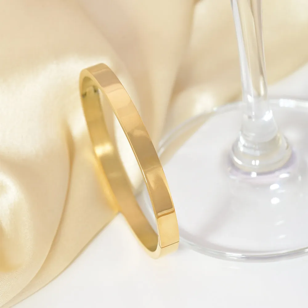 Plain Stackable Bangle Bracelet | 6MM