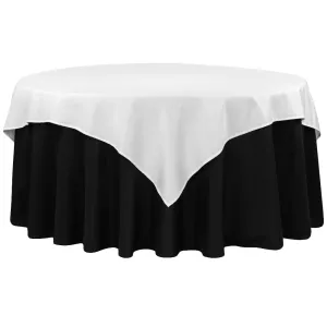 Polyester Square 72" Overlay/Tablecloth - White