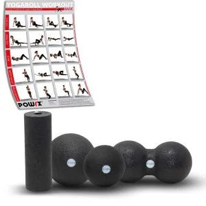 POWRX Foam Roller Set 4 in 1 for Trigger Point Self