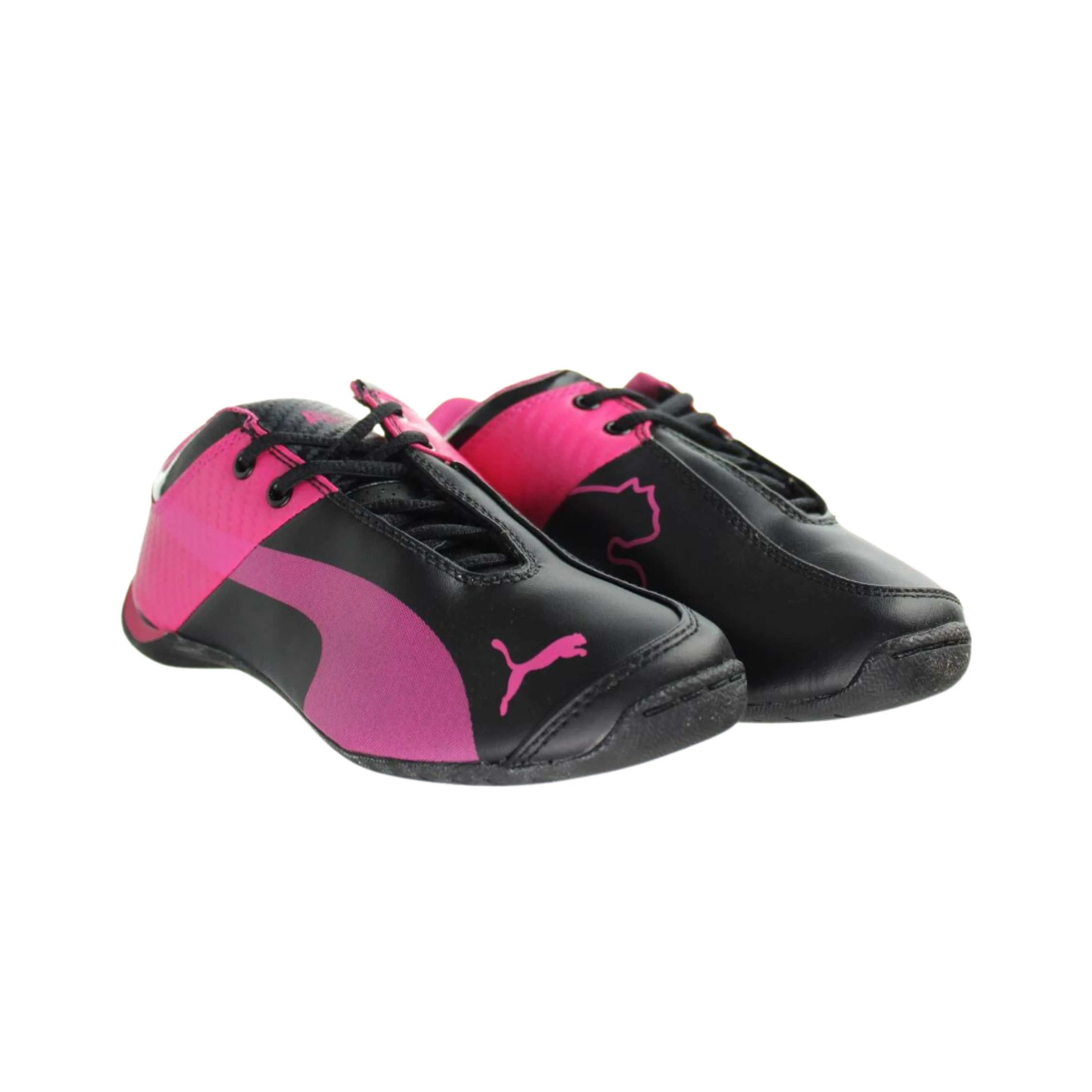 PUMA -  Kids Black Trainers Leather