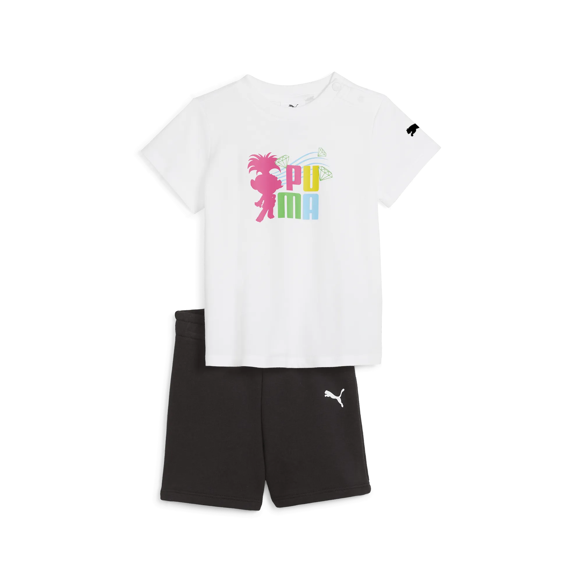 PUMA X TROLLS Minicats Tee & Shorts Set