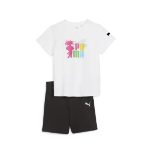 PUMA X TROLLS Minicats Tee & Shorts Set