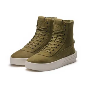 Puma XO Parallel Leather Boot Sneaker Olive Green