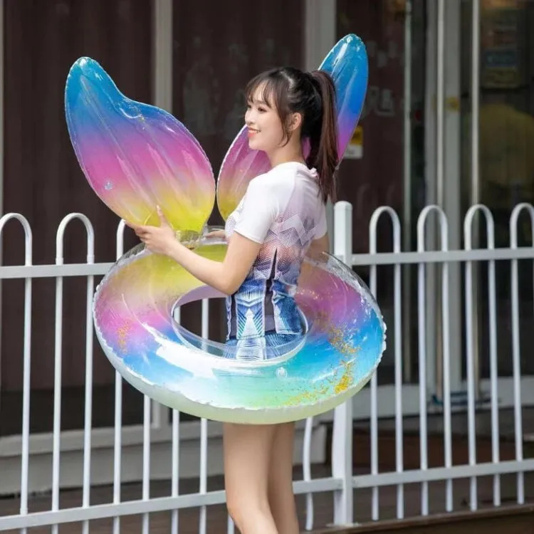 PVC Sequin Rainbow Swimming Ring, Inner Diameter:100cm(Mermaid)