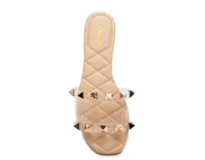 Queen B Studded Slides