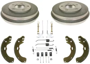 Rear Brake Drums Rear Brake Shoes Springs Adjusters for Ford Escape 2001-2007