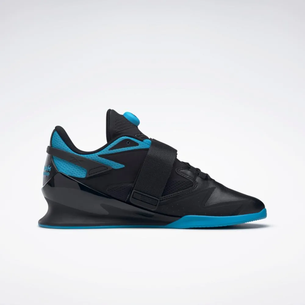 Reebok Footwear Men Legacy Lifter III Shoes CBLACK/RADAQU/CBLACK