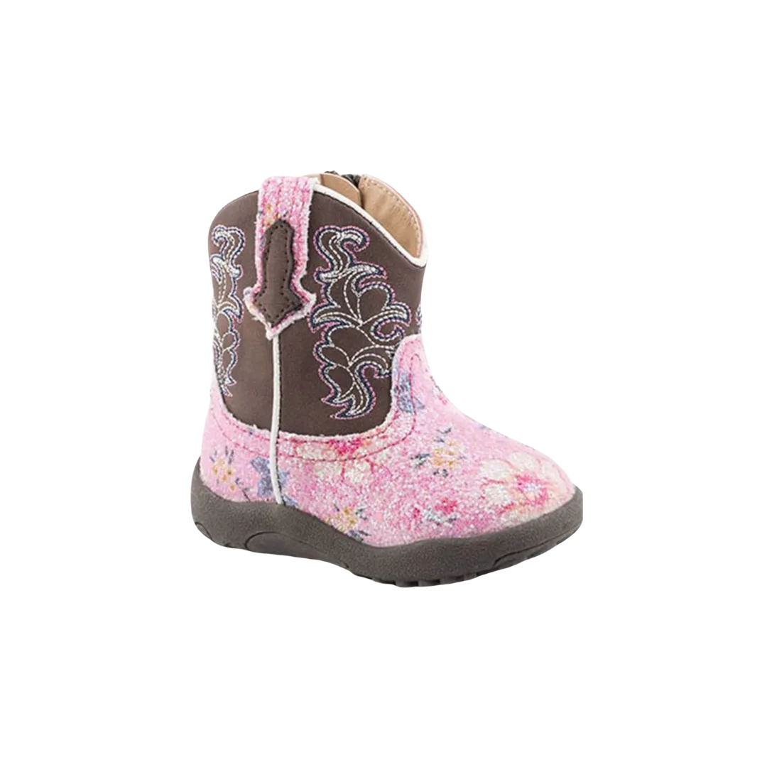 Roper Footwear kid's Glitter Flower Western Boots