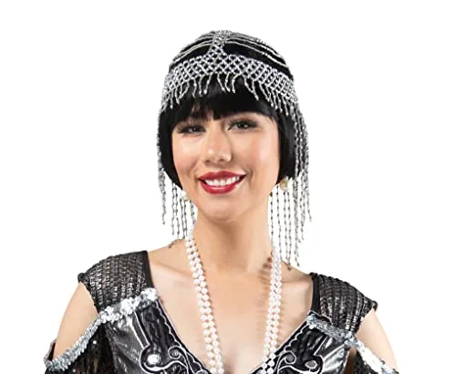 Rubie's Roaring 20's Silver Beaded Headpiece