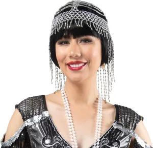 Rubie's Roaring 20's Silver Beaded Headpiece