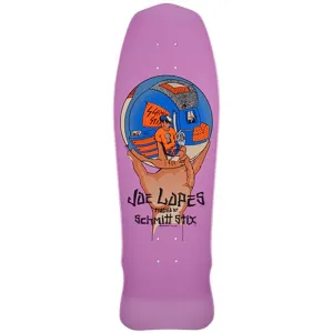 Schmitt Stix 9.875"x 31" Joe Lopes Crystal Ball (PURPLE DIP) Skateboard Deck