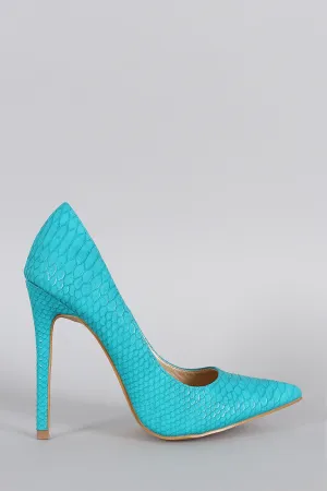 Shoe Republic Vibrant Snake Pump