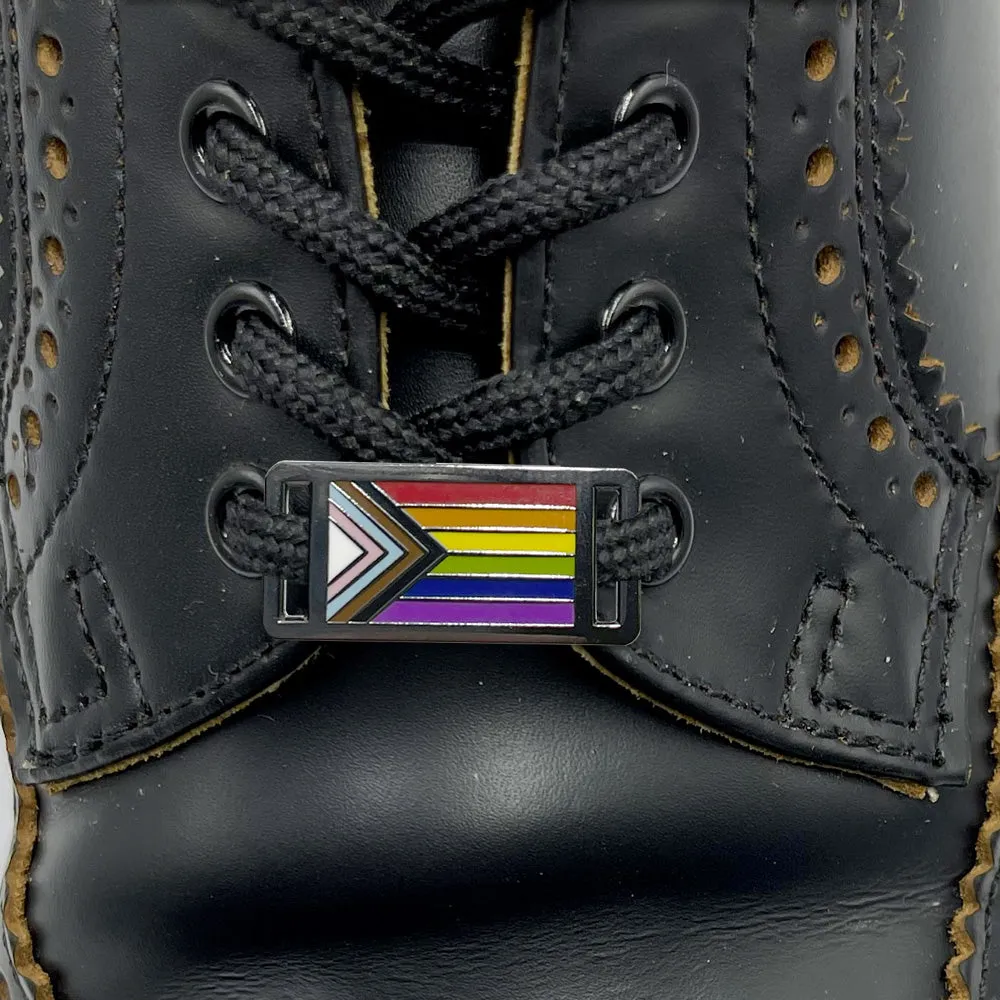 Shoelace Tags - Progress Pride