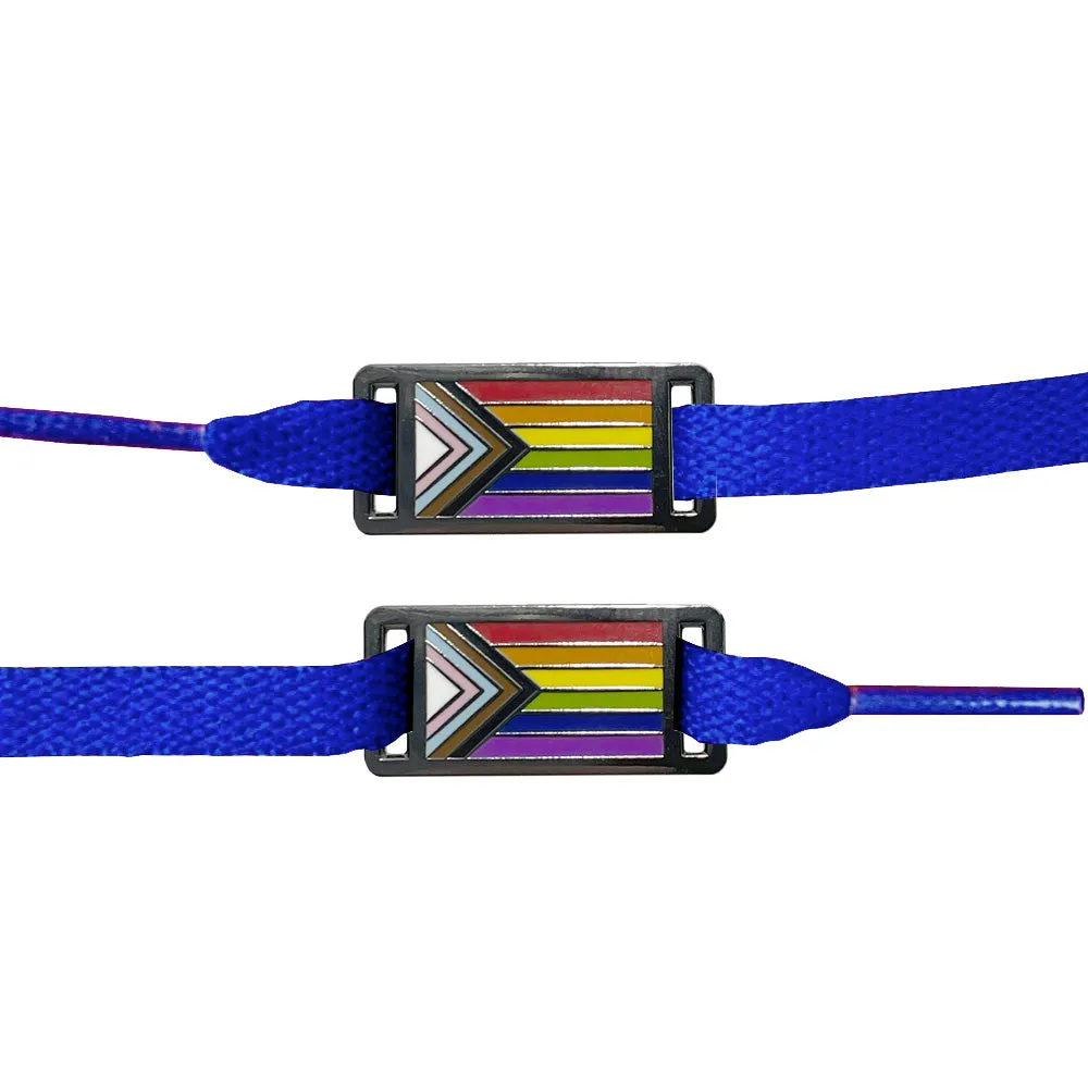 Shoelace Tags - Progress Pride