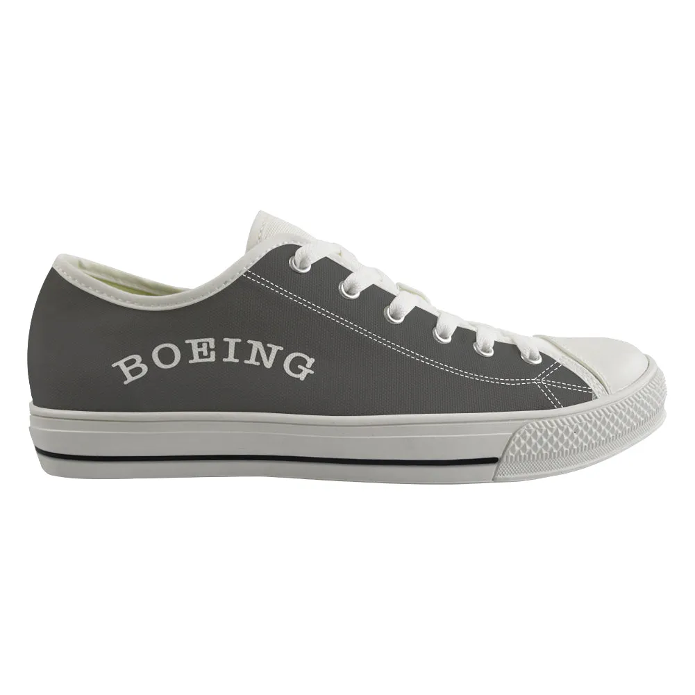 Special BOEING Text Designed Canvas Shoes (Men)