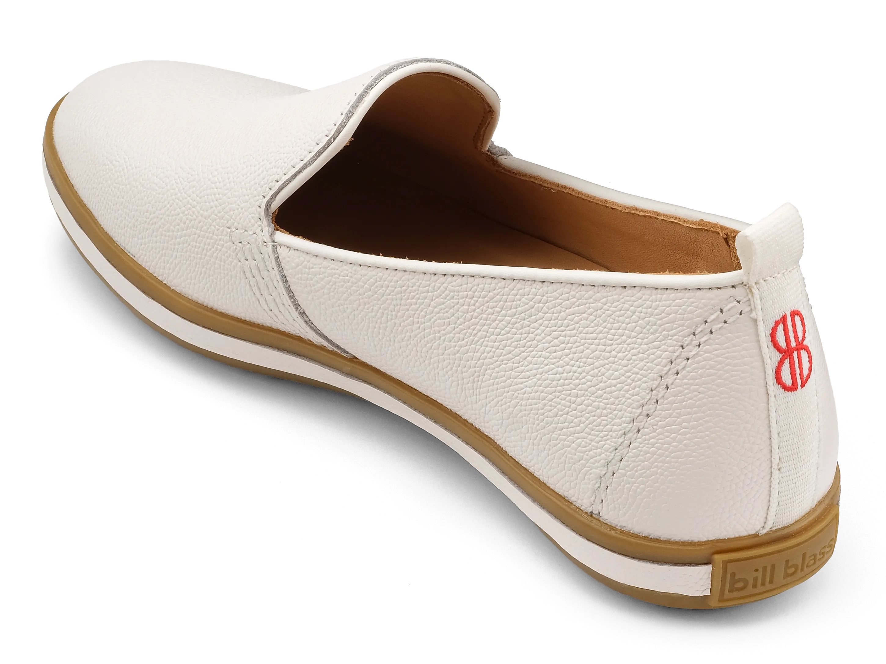 Sutton Leather Slip On - White