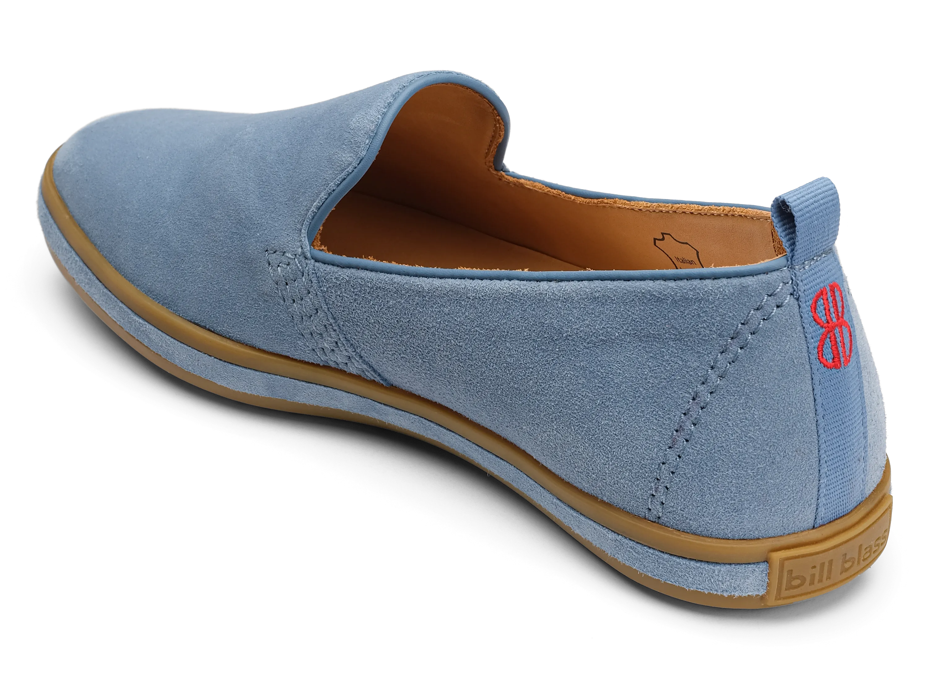 Sutton Suede Slip On - Lagoon Blue