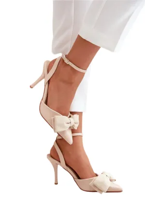 TEEK - Bow Toe Able Ankle Fastened Heels