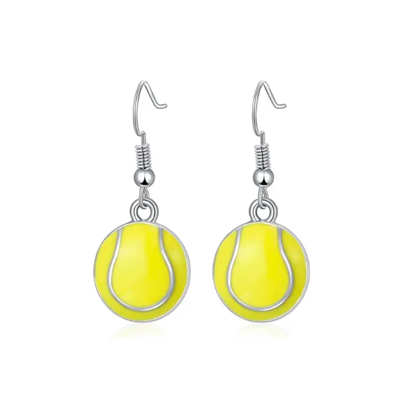 Tennis Ball Dangle Earrings