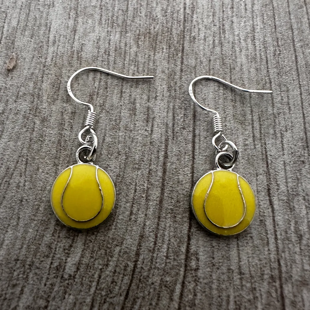 Tennis Ball Dangle Earrings