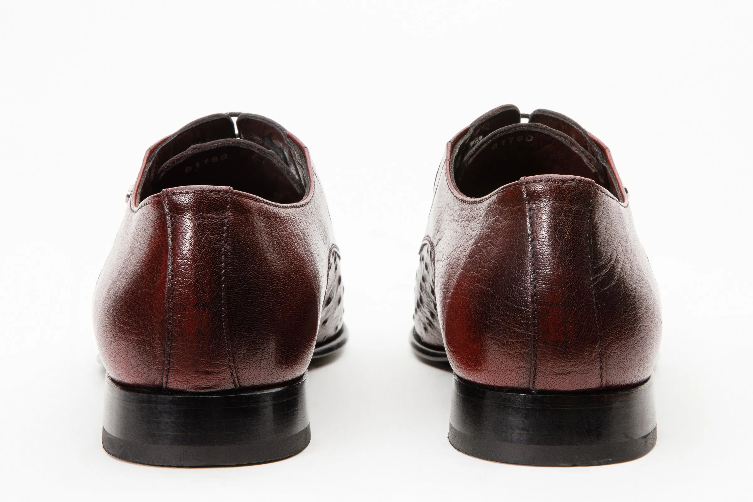 The Porto Alegre Burgundy Leather Derby Men Shoe