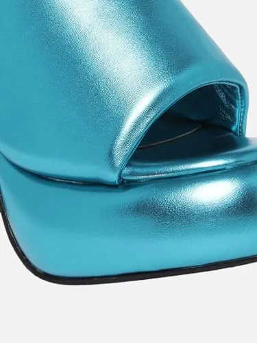 THE QUIRKY NAARI Metallic Chunks - Teal for A Rich Look | Metallic | 7 UK