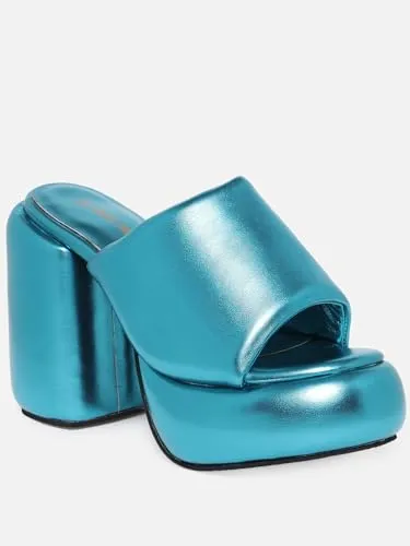 THE QUIRKY NAARI Metallic Chunks - Teal for A Rich Look | Metallic | 7 UK