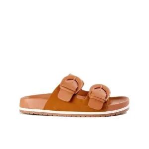 TIME AND TRU - Buckle Slip On Slides Slippers