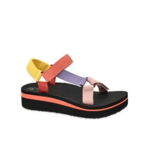 TIME AND TRU -  Platform Sandals Rainbow