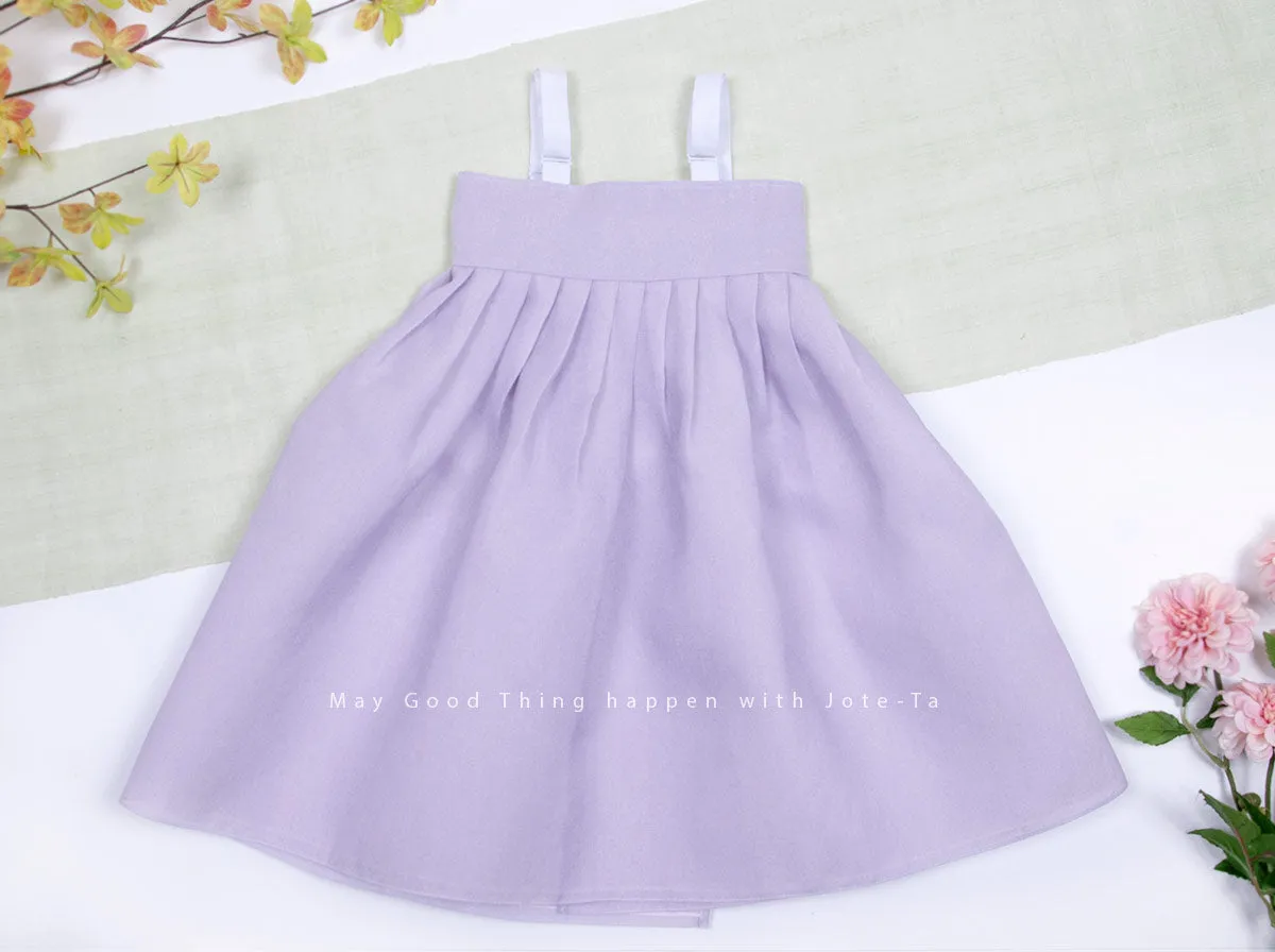 Tiny Wild Flower Baby Girl Hanbok in Purple