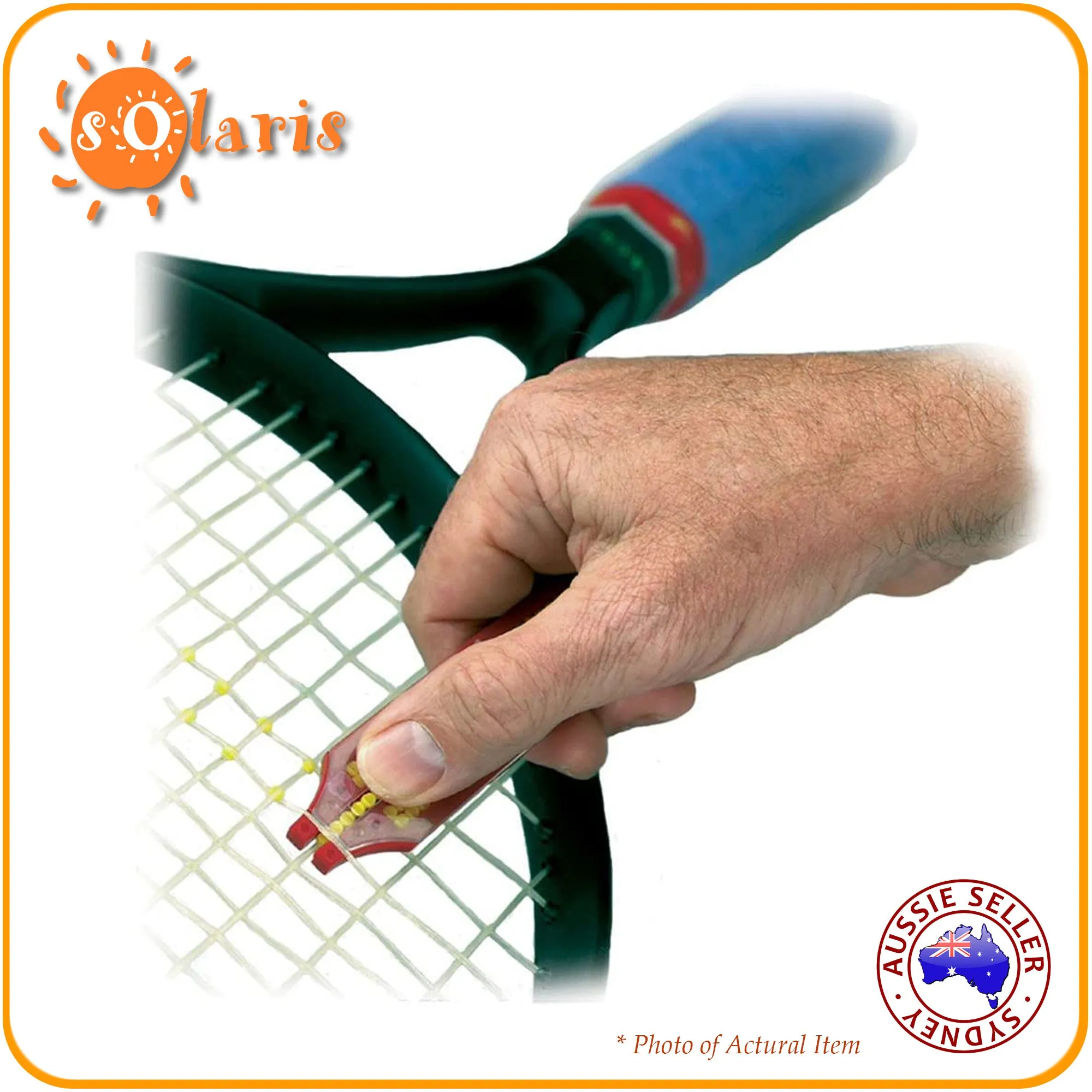 TOURNA Cross Tennis Racquet String Saver with Applicator