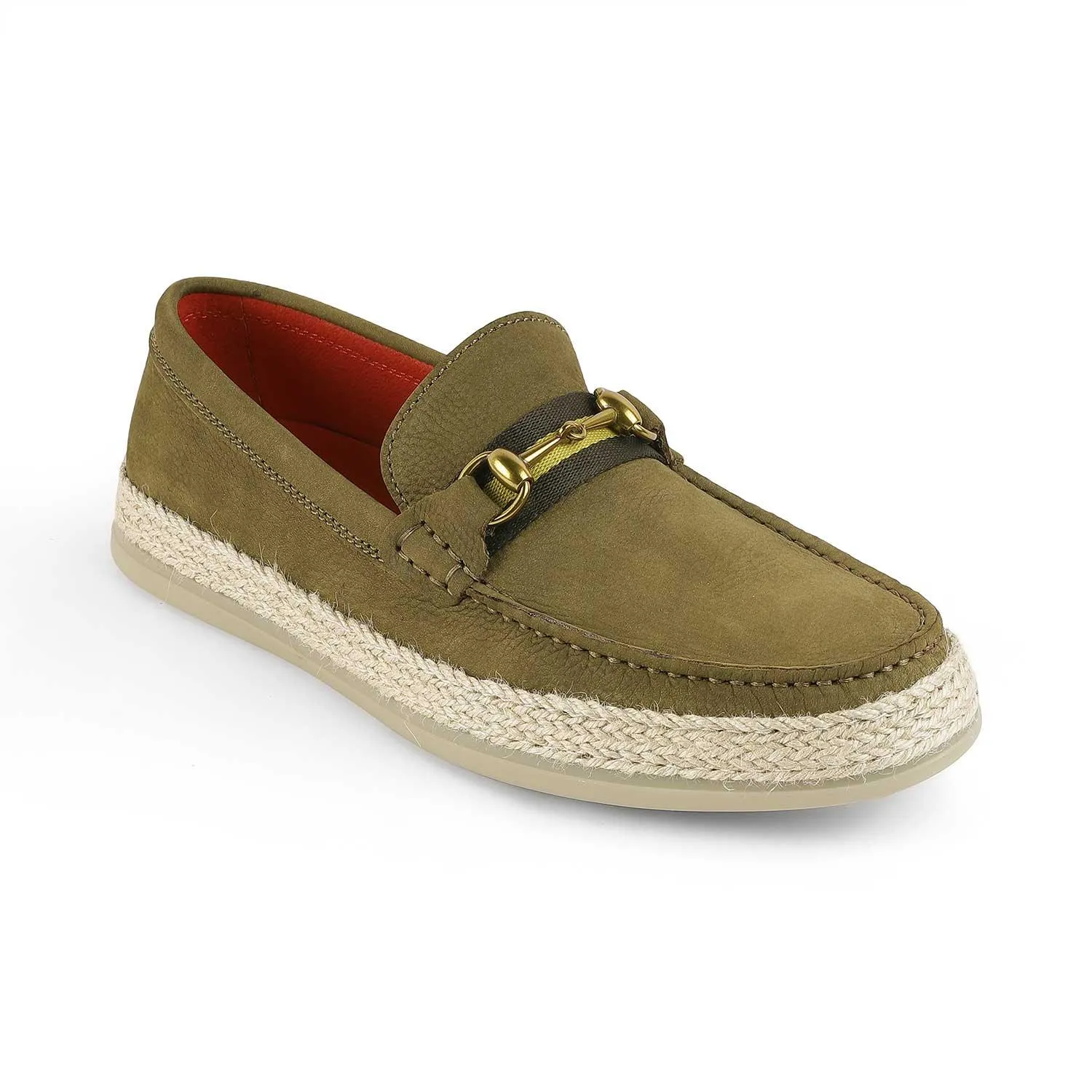 Tresmode Brad Green Men's Suede Leather Loafers