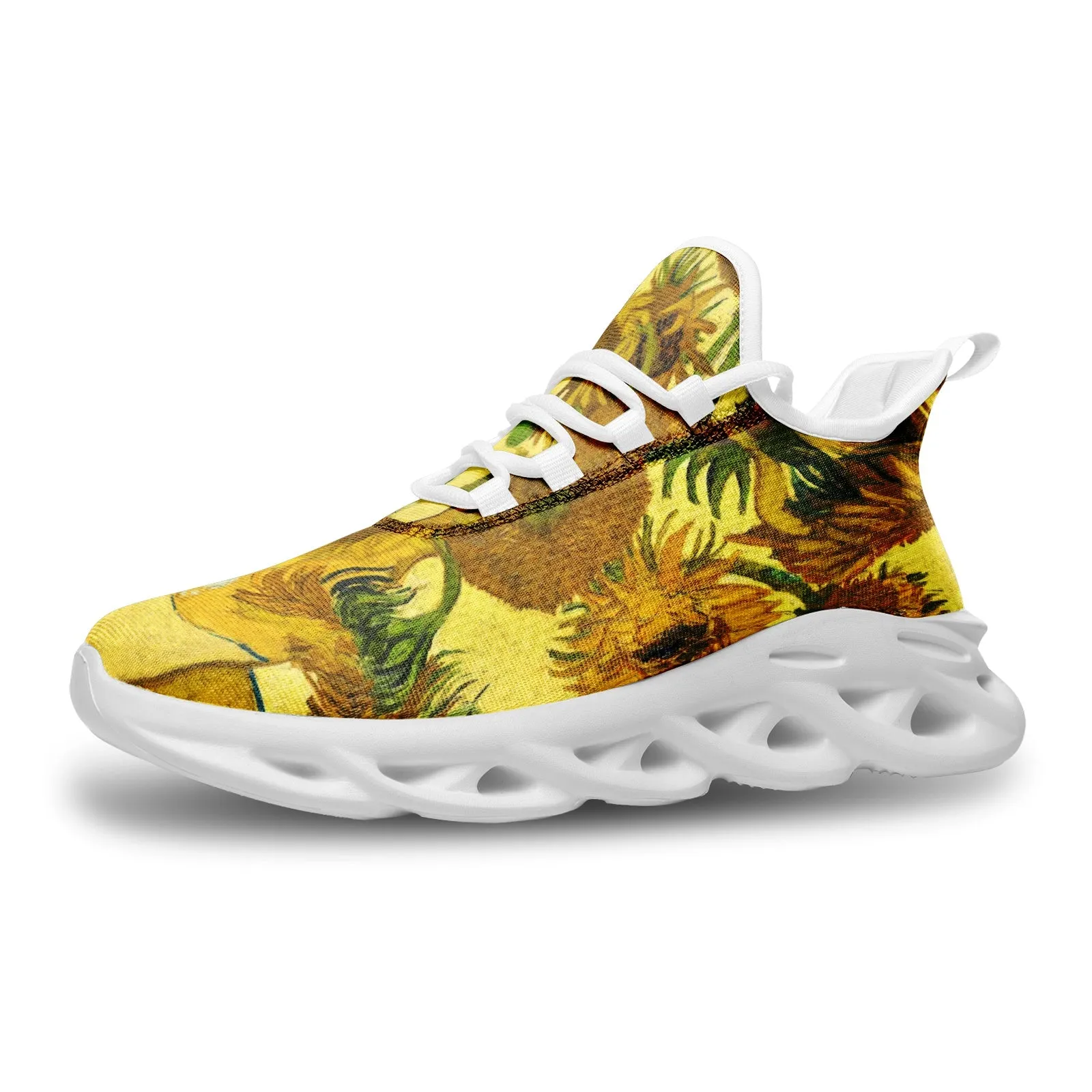 Van Gogh Sunflowers Unisex Bounce Mesh Knit Sneakers