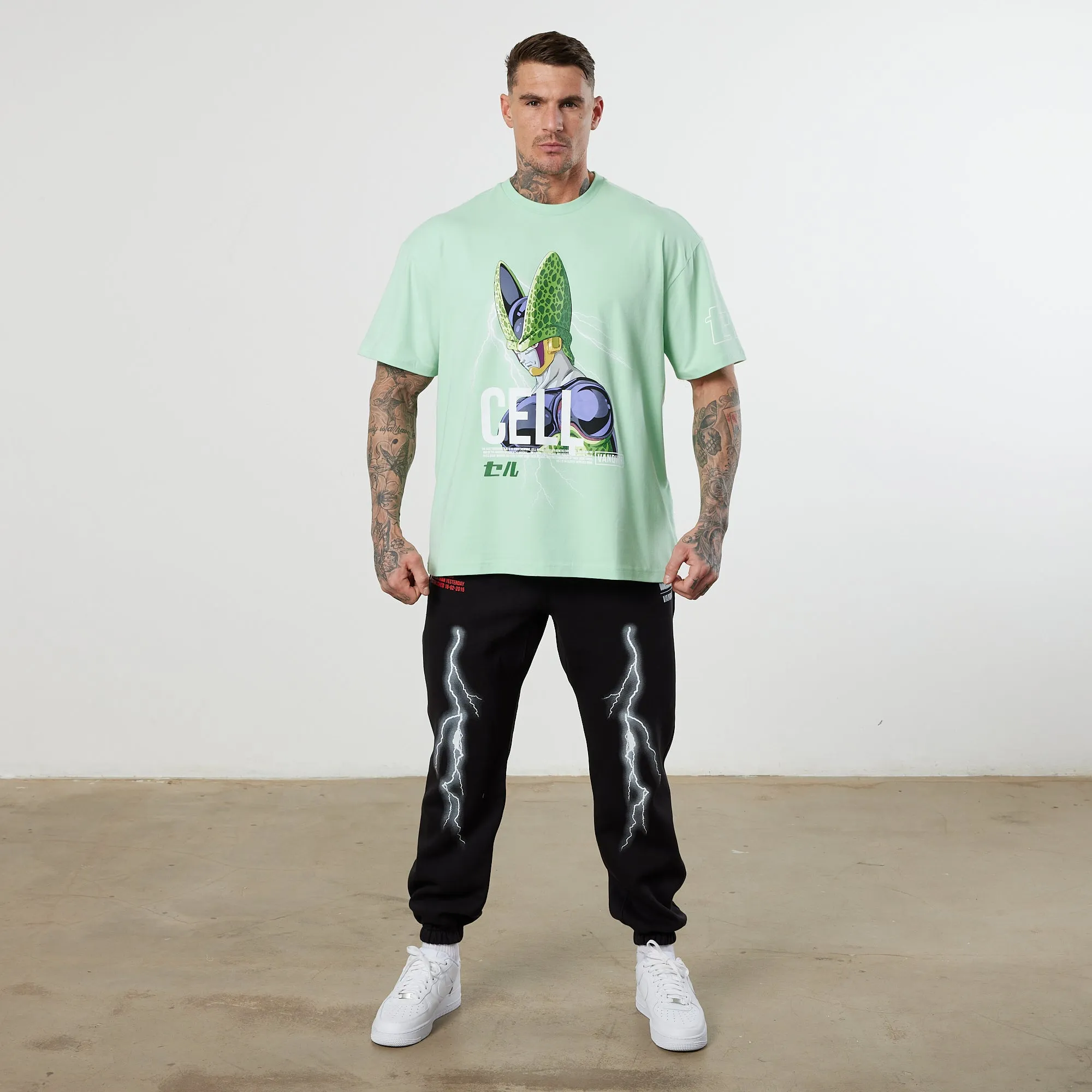 Vanquish DBZ CS Cell Pastel Green Oversized T Shirt