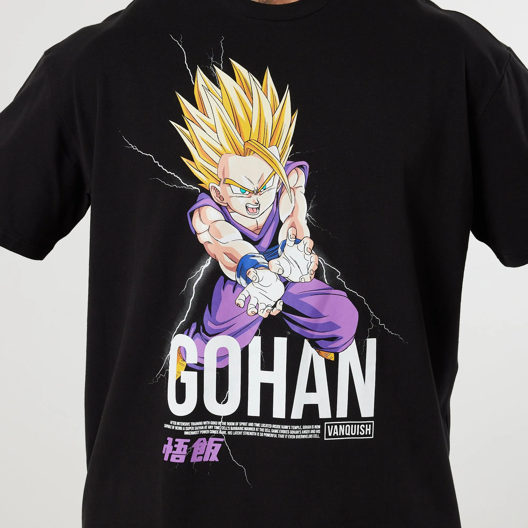 Vanquish DBZ CS Gohan Black Oversized T Shirt