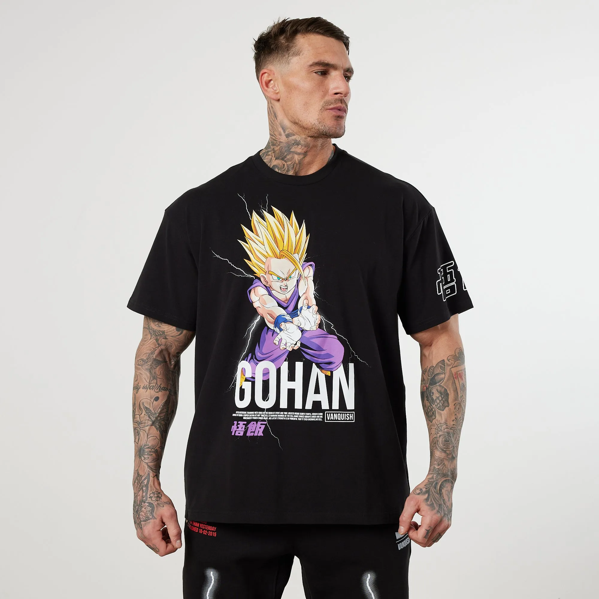 Vanquish DBZ CS Gohan Black Oversized T Shirt