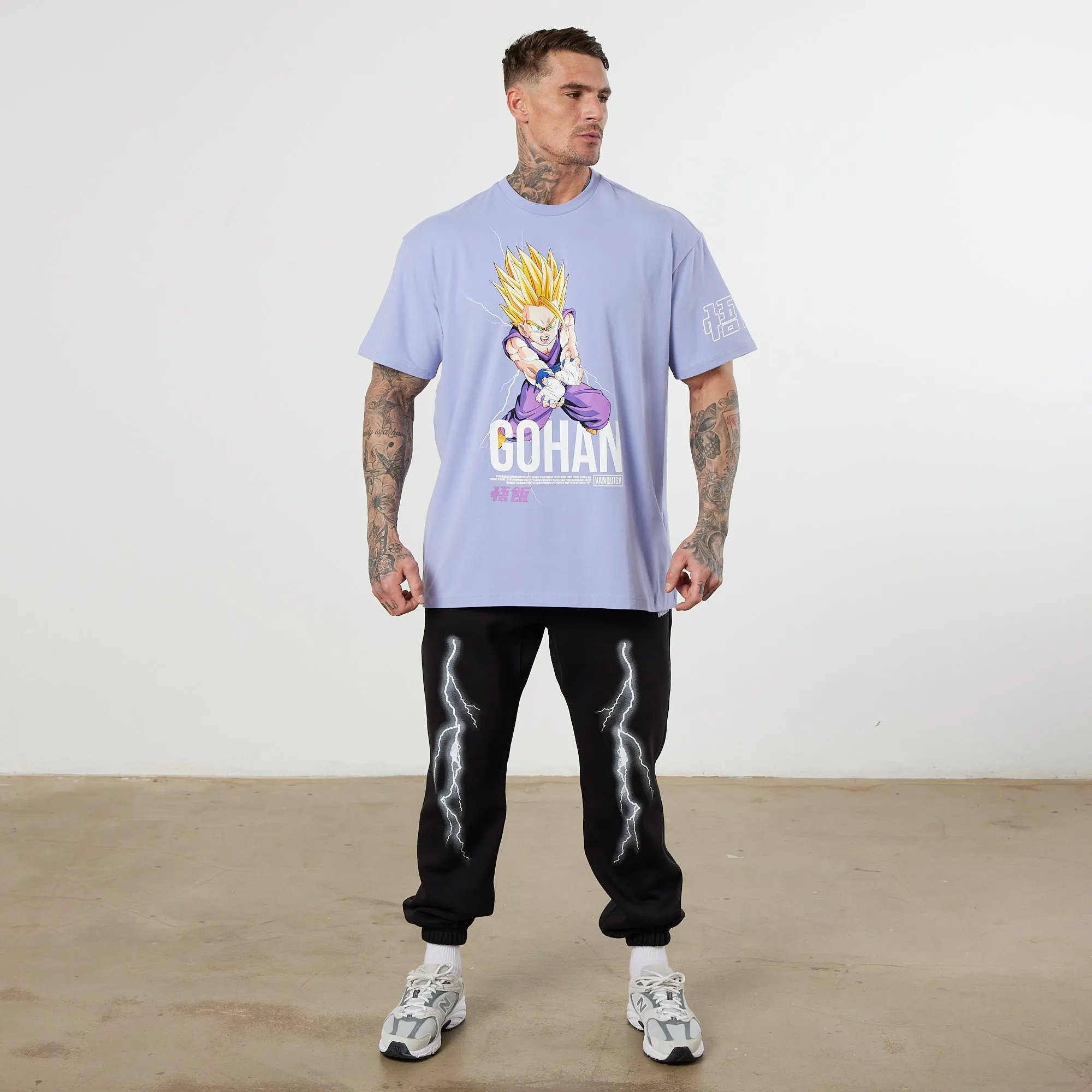 Vanquish DBZ CS Gohan Lilac Oversized T Shirt