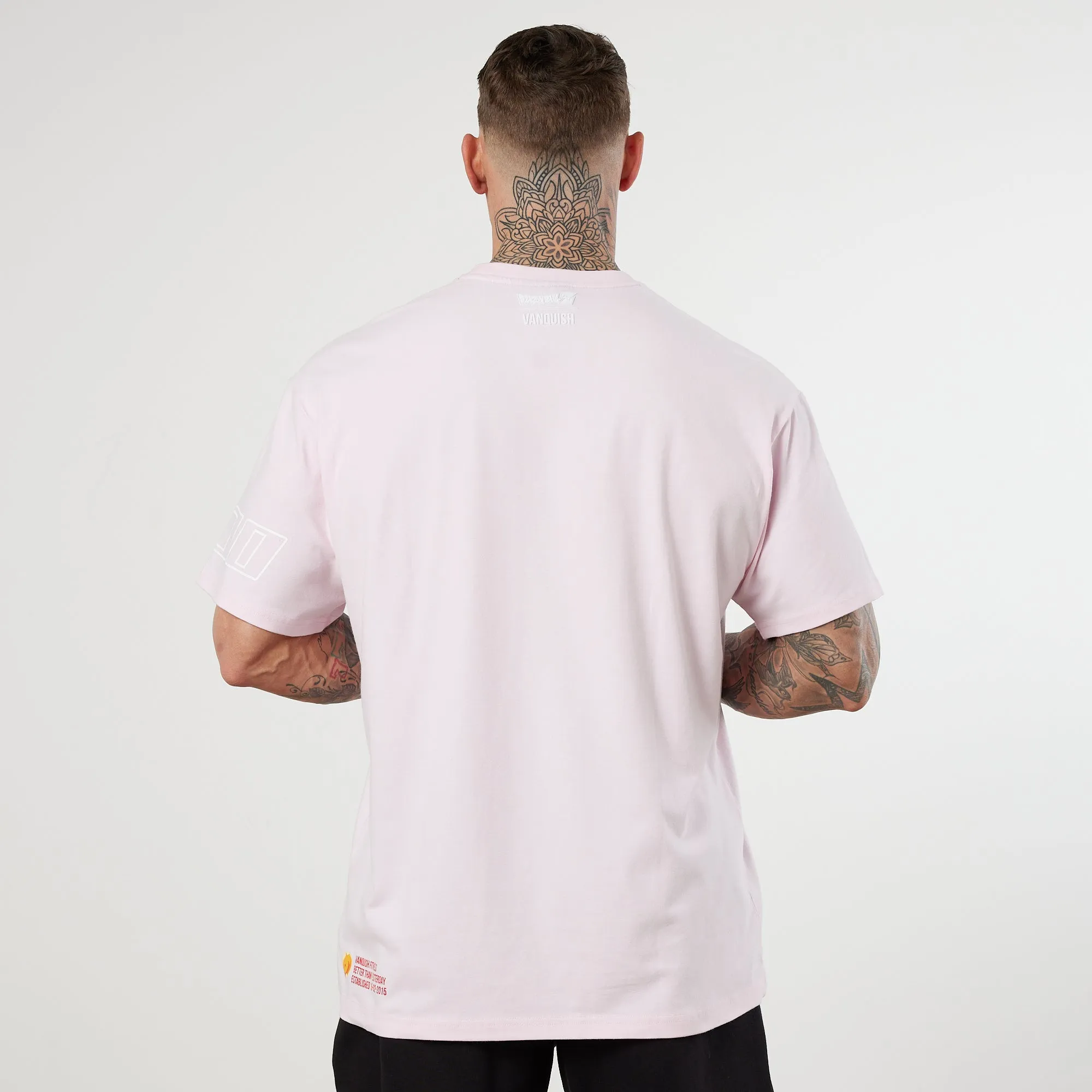 Vanquish DBZ CS Piccolo Pale Pink Oversized T Shirt