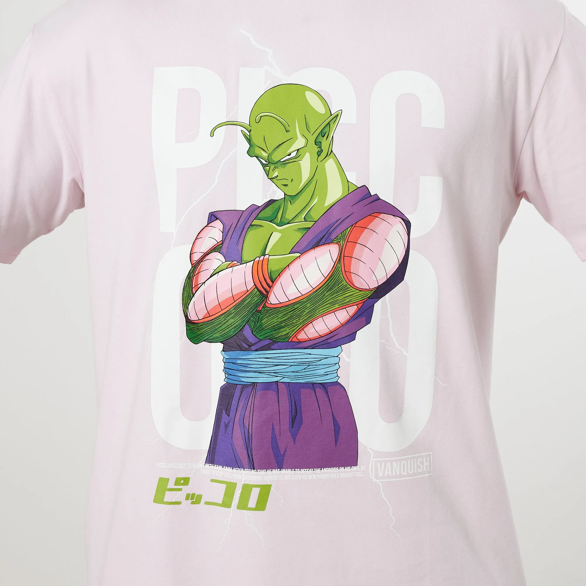 Vanquish DBZ CS Piccolo Pale Pink Oversized T Shirt